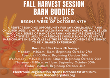 Load image into Gallery viewer, '25 Fall Harvest Barn Buddies, Ages 1-3 with Chaperone
