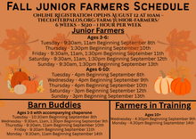 Load image into Gallery viewer, 26 Fall Junior Farmers: 6-10 year olds
