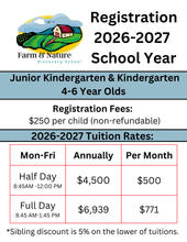 Load image into Gallery viewer, Junior Kindergarten/Kindergarten Registration 2026-2027