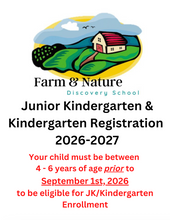 Load image into Gallery viewer, Junior Kindergarten/Kindergarten Registration 2026-2027