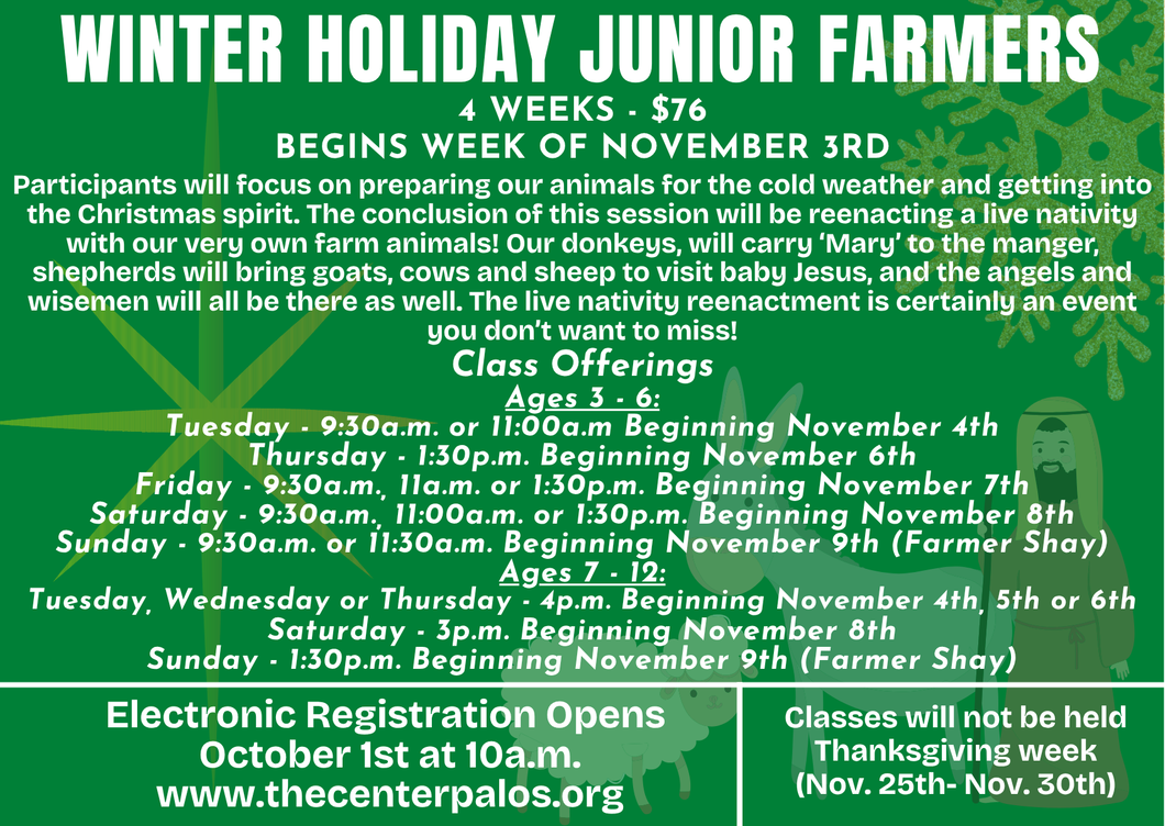 '25 Holiday Junior Farmers: 3-6 year olds