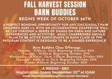 Load image into Gallery viewer, '26 Fall Harvest Barn Buddies, Ages 1-3 with Chaperone
