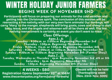 Load image into Gallery viewer, '26 Winter Holiday Junior Farmers: 3-6 year olds

