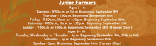 Load image into Gallery viewer, &#39;25 Fall Junior Farmers: 3-6 year olds
