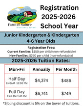Load image into Gallery viewer, Junior Kindergarten/Kindergarten Registration 2025-2026

