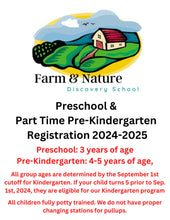 Load image into Gallery viewer, Farm &amp; Nature Discovery Preschool &amp; Pre-K Registration 2024-2025
